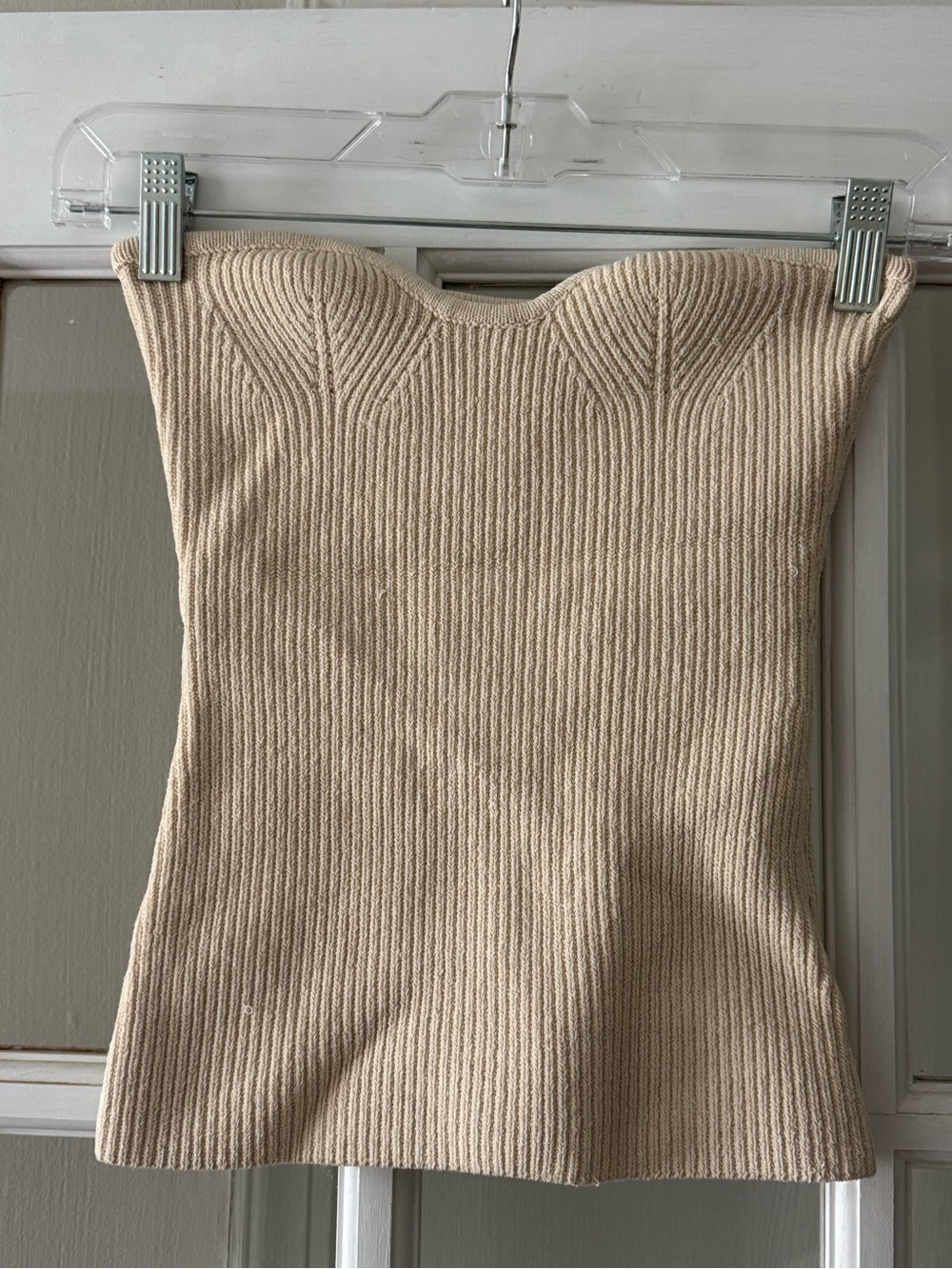 Petal Pup Strapless Knit Top